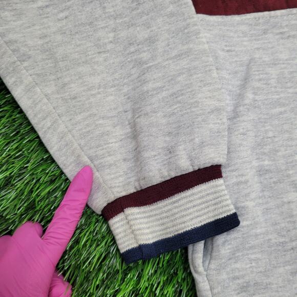 Vintage 90s MacGregor Ringer Sweatshirt Womens XL 22x23 Boxy - Picture 4 of 16